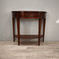94079 Console a mezzaluna in legno con cassetto
