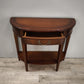 94079 Console a mezzaluna in legno con cassetto