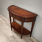 94079 Console a mezzaluna in legno con cassetto