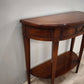 94079 Console a mezzaluna in legno con cassetto