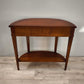 94079 Console a mezzaluna in legno con cassetto