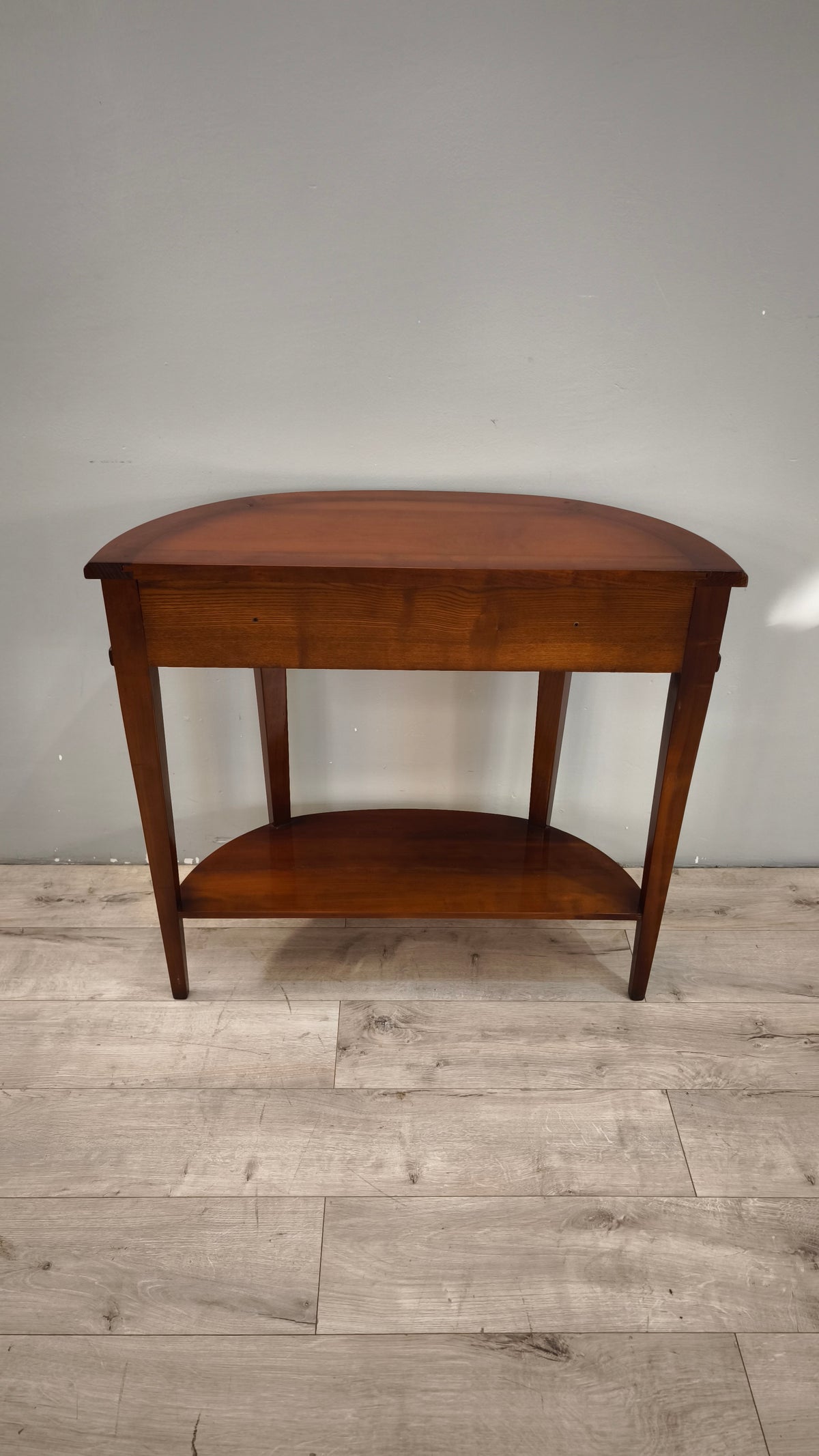 94079 Console a mezzaluna in legno con cassetto