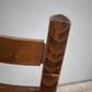 94136 Set n 6 sedie in legno con seduta in paglia