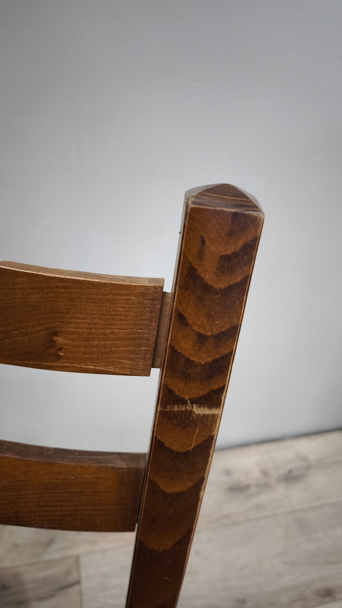 94136 Set n 6 sedie in legno con seduta in paglia