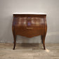 94134 Mobile lavabo in legno massello di noce e piano in marmo di Carrara
