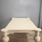94191 Tavolo in legno color panna con grandi gambe