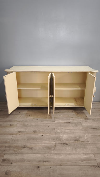 94192 Credenza in legno color panna