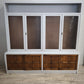 94229 Vetrina vintage in legno quattro ante