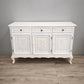 94241 Credenza in legno dipinta bianca