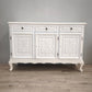 94241 Credenza in legno dipinta bianca