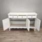 94241 Credenza in legno dipinta bianca