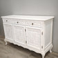 94241 Credenza in legno dipinta bianca