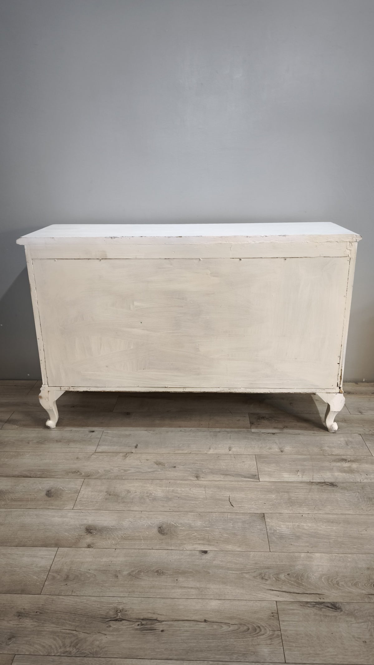 94241 Credenza in legno dipinta bianca