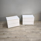 94239 Coppia di comodini Ikea bianchi