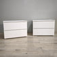 94239 Coppia di comodini Ikea bianchi