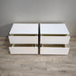 94239 Coppia di comodini Ikea bianchi