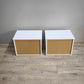 94239 Coppia di comodini Ikea bianchi