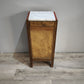 94232 Comodino in legno dipinto rosso con piano in marmo