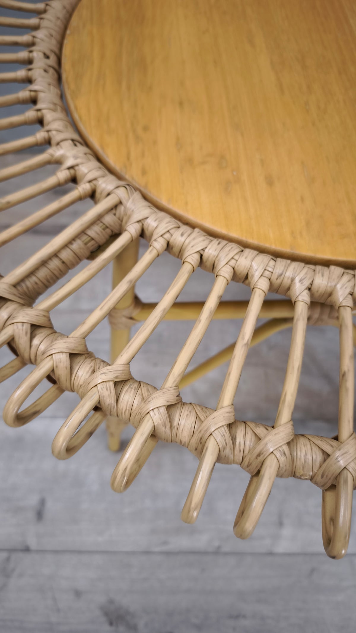 94288 Tavolo da salotto in finto rattan