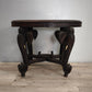 94245 Tavolino da salotto in legno etnico con elefanti decorati