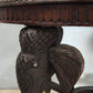 94245 Tavolino da salotto in legno etnico con elefanti decorati