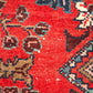 94234 Tappeto Mikado rosso con decoro a motivo floreale 115cm x 283cm