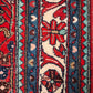 94234 Tappeto Mikado rosso con decoro a motivo floreale 115cm x 283cm