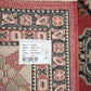94370 Tappeto rosso e crema con decoro geometrico 137cm x 207cm