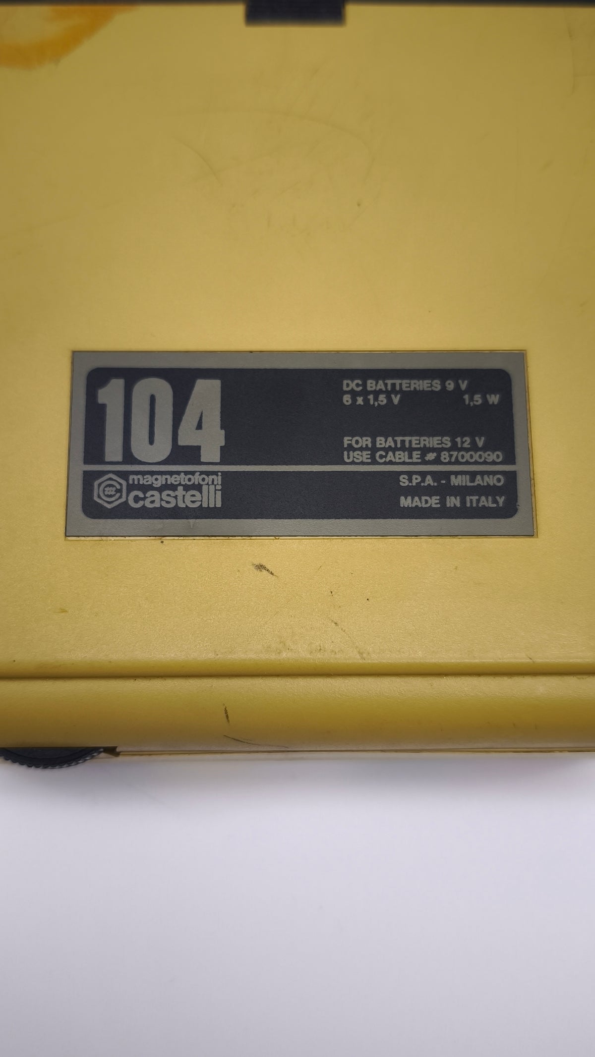 94576 Magnetofono Castelli, primi anni '70