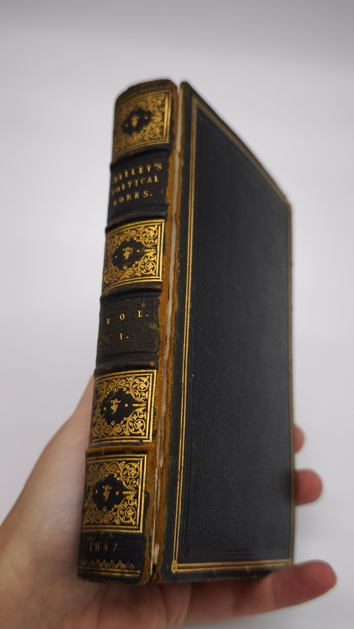 94588 Poetical works by Percy Bysshe Shelley, London, 1847, EM (3 volumi)