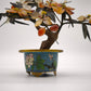 94084 Bonsai in pietre dure con vasetto cloisonné