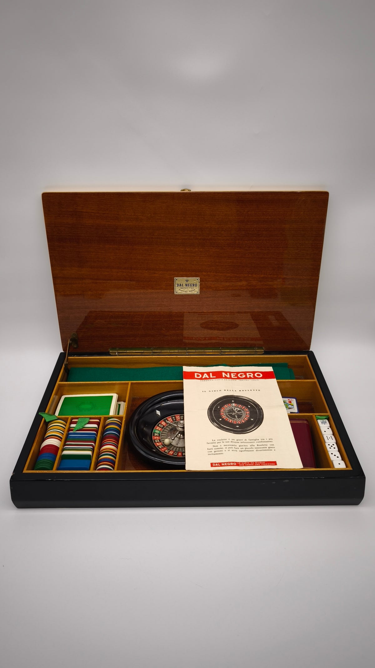 94170 Scatola multigioco Dal Negro in legno completa di accessori