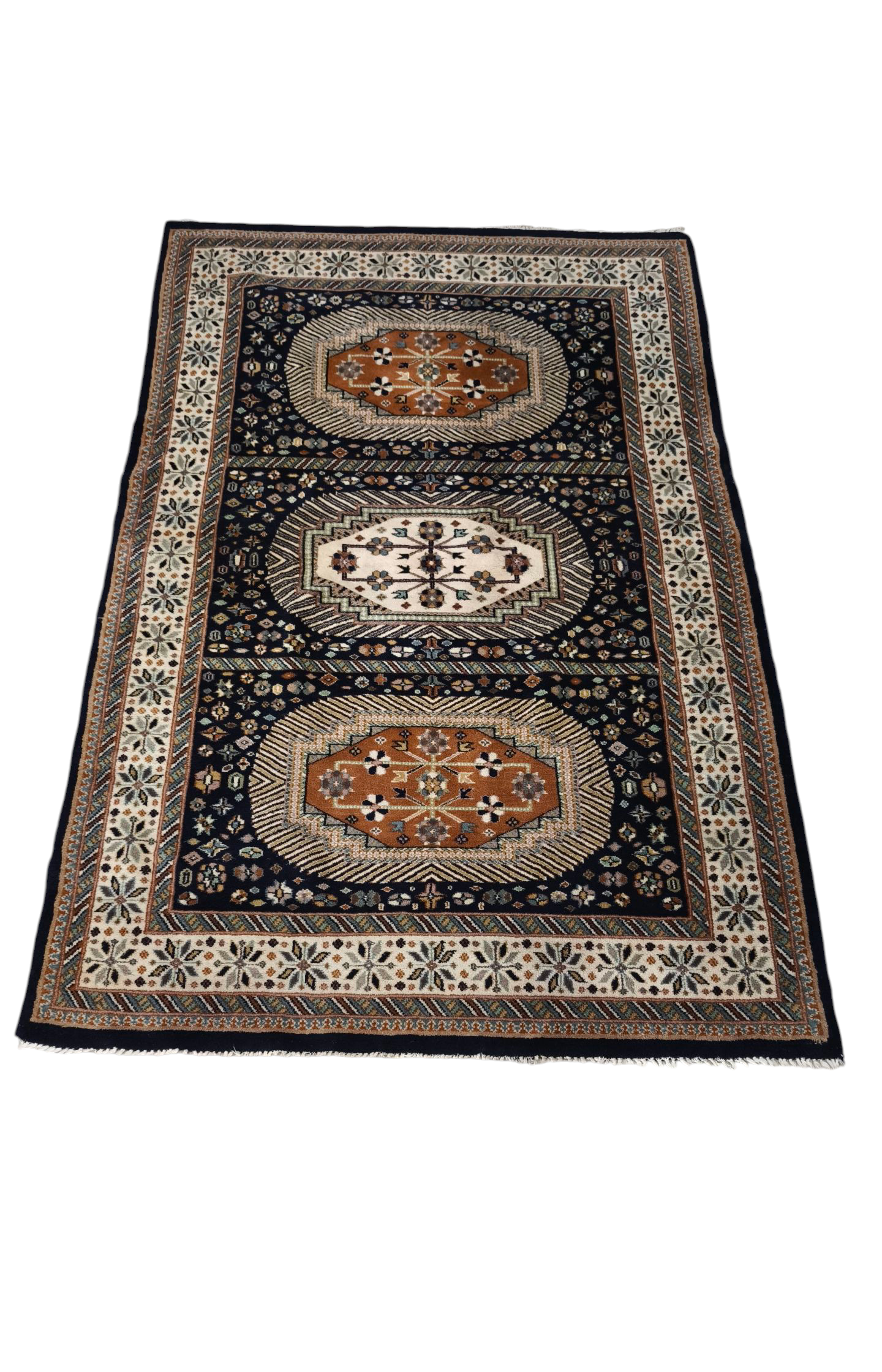 81556 Tappeto Iraniano con decorazione floreale