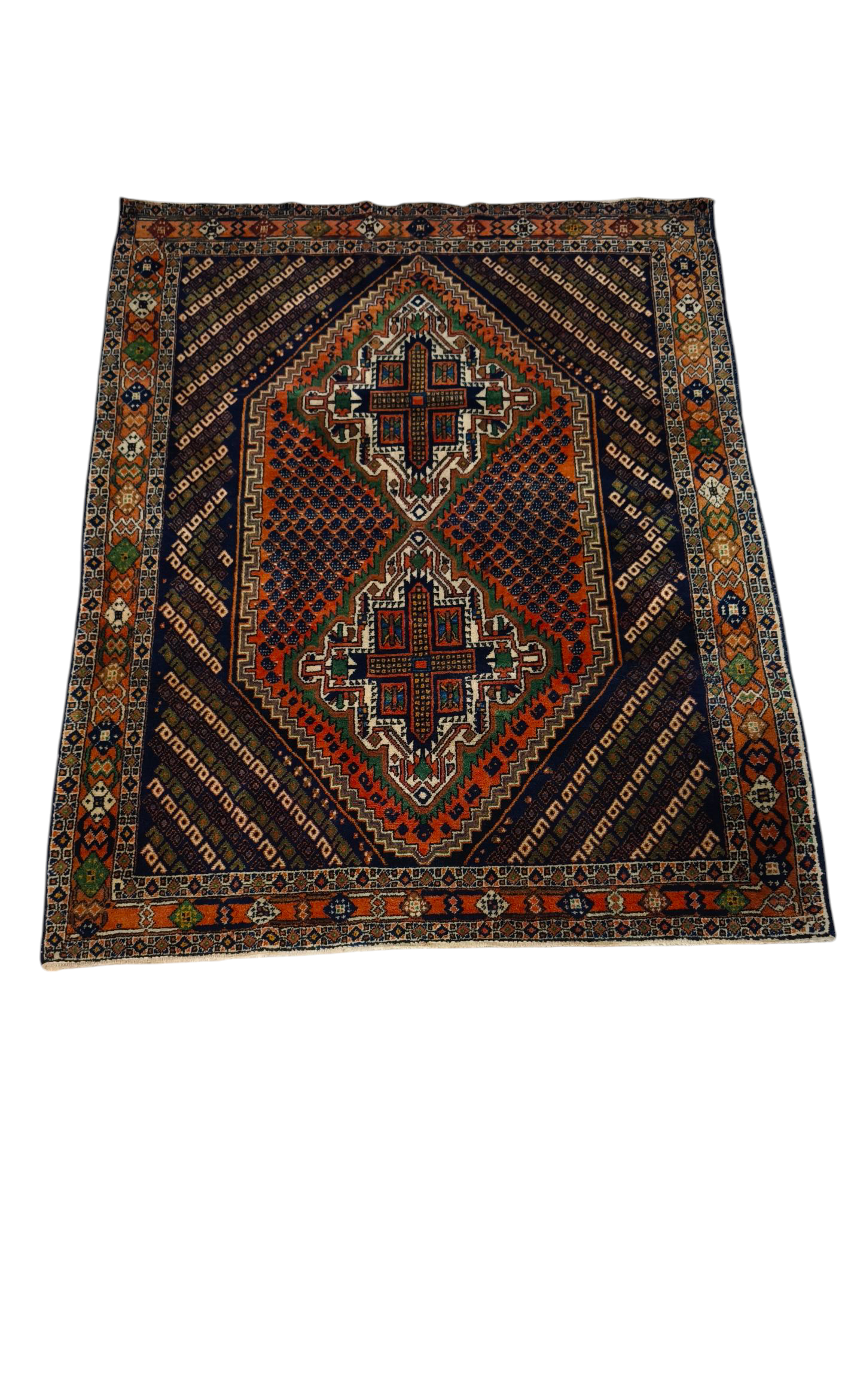81558 Tappeto Iraniano con decorazione geometrica
