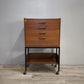 924087 Mobiletto vintage con cassetti e rotelle