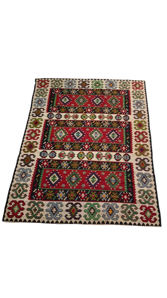 82624 Tappeto Kilim in vari colori