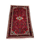 89212 Tappeto Hamedan, Persia, rosso, cotone e lana con decorazione a motivo floreale 128cm x 72cm