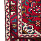 89212 Tappeto Hamedan, Persia, rosso, cotone e lana con decorazione a motivo floreale 128cm x 72cm