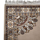 89443 Tappeto in fibra naturale beige e marrone 145cm x 220cm