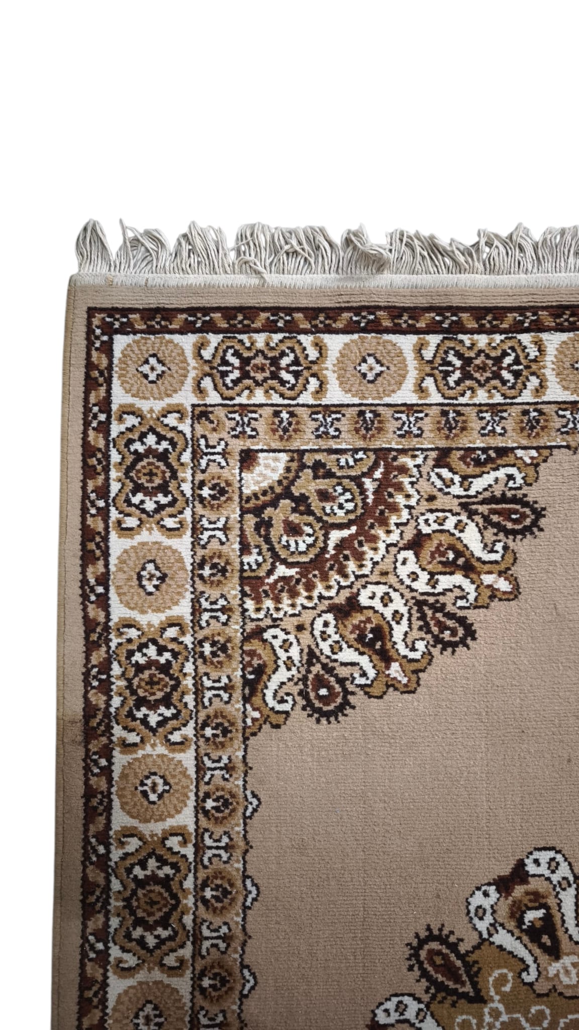 89443 Tappeto in fibra naturale beige e marrone 145cm x 220cm
