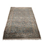 89282 Tappeto in fibra naturale base celeste con decorazione a motivo floreale 130cm x 210cm