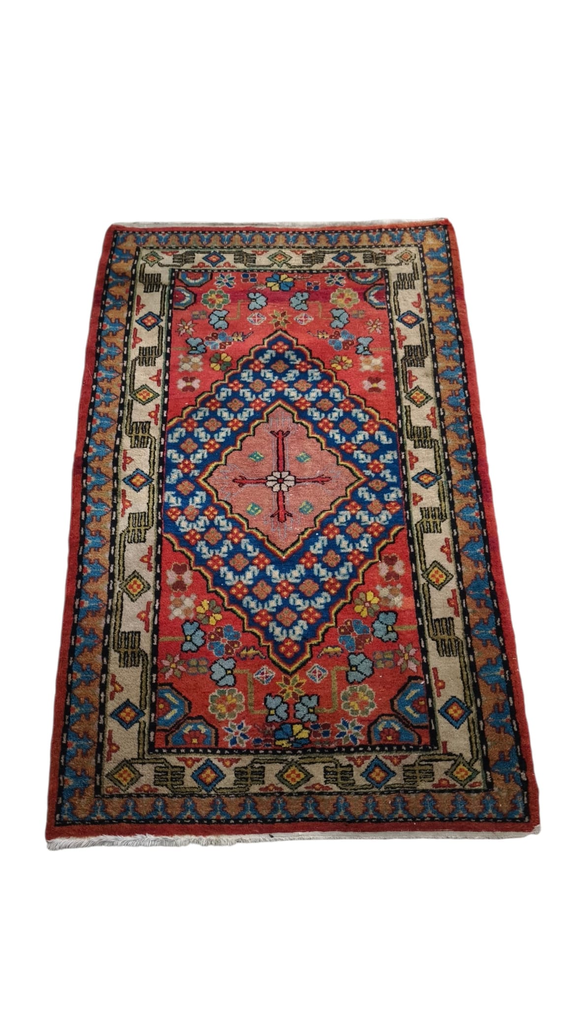 91105 Tappeto scendiletto con rombo centrale 150cm x 90cm