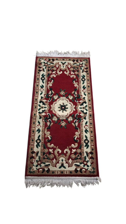 94137 Tappeto scendiletto con decorazione a motivo floreale 58cm x 121cm