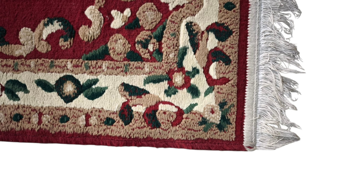 94137 Tappeto scendiletto con decorazione a motivo floreale 58cm x 121cm