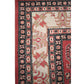 94370 Tappeto rosso e crema con decoro geometrico 137cm x 207cm