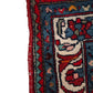 94234 Tappeto Mikado rosso con decoro a motivo floreale 115cm x 283cm