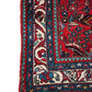 94234 Tappeto Mikado rosso con decoro a motivo floreale 115cm x 283cm