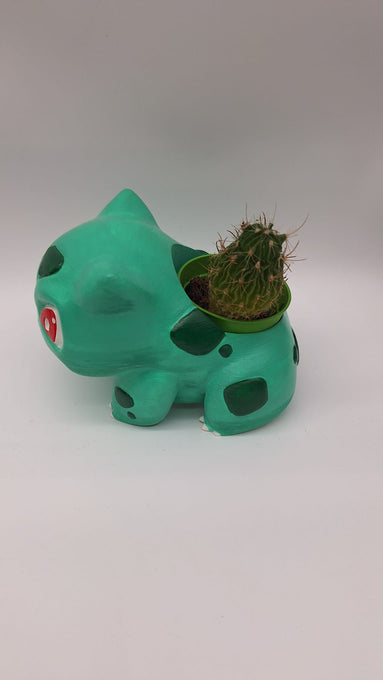 92874 Porta vaso Bulbasaur in PLA dipinto a mano