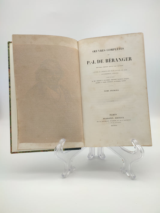 Libro 'Oeuvres complètes' di P.J. de Berenger, VOL I e II, Paris, 1847