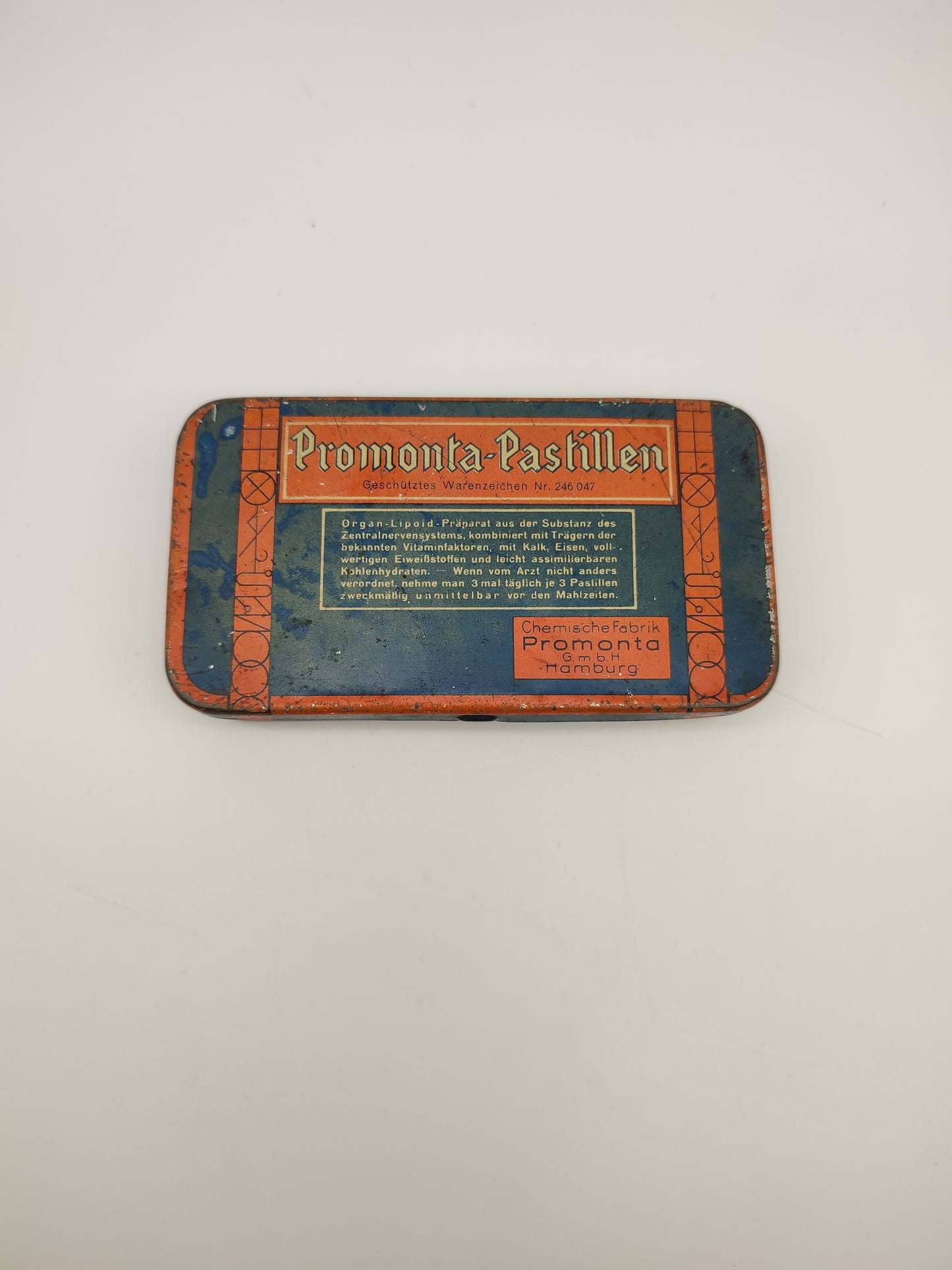 55546 Scatola di latta vintage Promonta-Pastillen